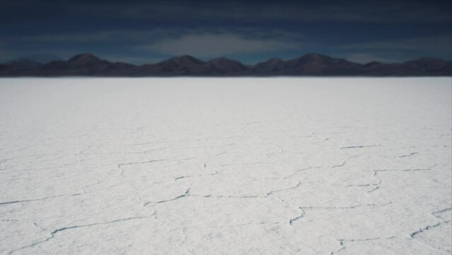 Bonneville salt flats in Utah
