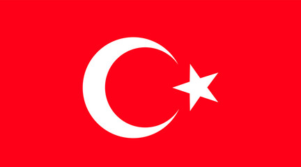 Republic of Turkey flag,vector illustration.
independence concept.