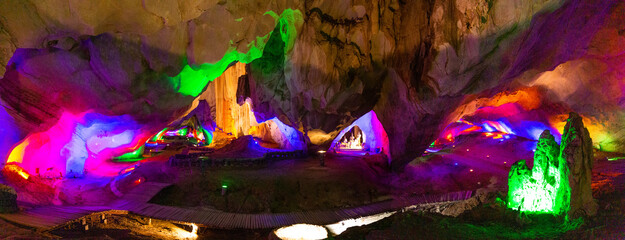 Tham Pha Nang Khoi cave in Phraeprovince, Thailand