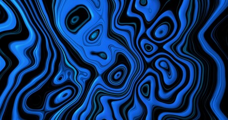 Obraz premium Blue Liquid Ink Animation Background