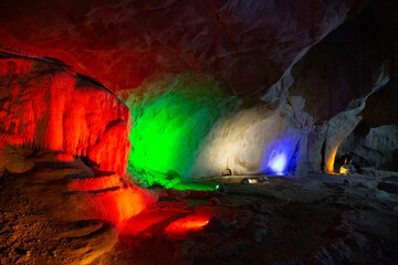 Tham Pha Nang Khoi cave in Phraeprovince, Thailand