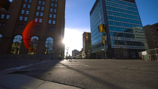 video of Lansing, Michigan as the sun rises