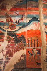 Wat Phumin temple and its wall painting in Nan city, Thailand