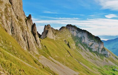 Bergwanderung Ebenalp-Säntis, Alpstein, Ostschweiz