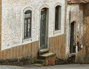 Old traditional house facade in Spain