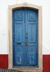 Old traditional wooden door in Spain 