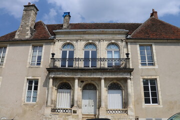 Maison typique, vue de l'extérieur, ville de Bourges, département du Cher, France