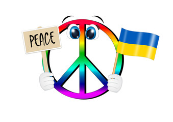 illustration of peace for Ukraine