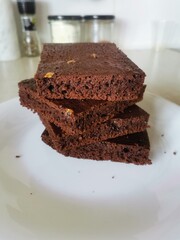 chocolate cake on a plate