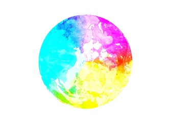 芸術的な地球のイラスト