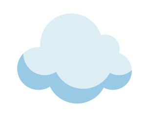 Cartoon cloud icon. Vector illustration