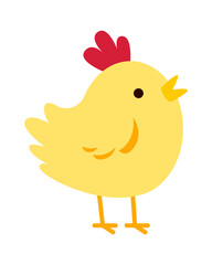 Cute chick Cartoon. Vector illustration