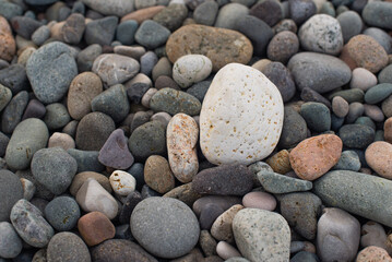 stones on the beach background