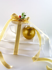 Christmas decoration and kitchenware, tea cups