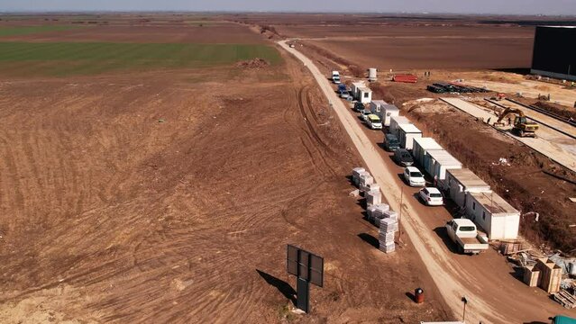 actory construction site on agricultural land