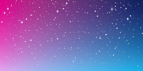 pink starry sky banner