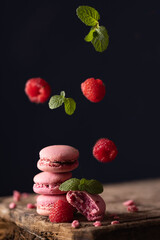 Macarons framboise