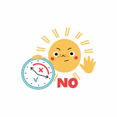 Peak sun hours for kids. Sun safe.