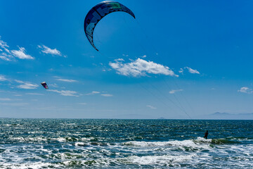 Kite Surf In the Gulf of Follonica Toscana Italy