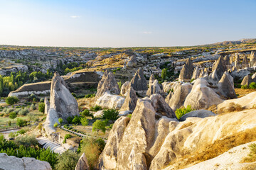 Fabulous landscape of Goreme Historical National Park, Turkey