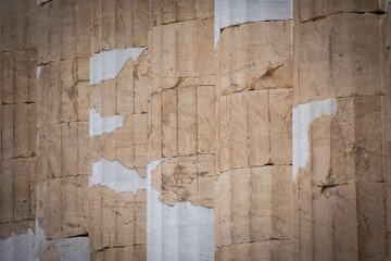 Detail of the columns of the Parthenon, Athens Greece