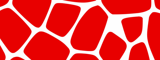 abstract shape red and white banner background