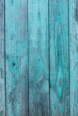 Blue weathered wooden textured wall close up