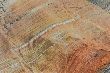 Multicolored beautiful mountains in Azerbaijan.