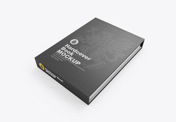 Hardcover Book Cover Mockup