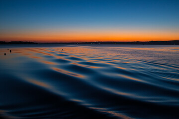 sunset over the sea