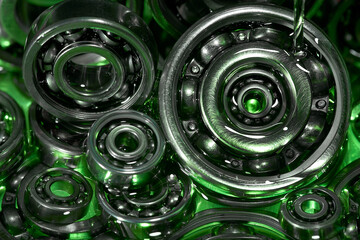 Ball bearing. Motor oil. Lubricating oil.