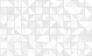 Abstract triangles geometric background. Triangular mosaic pattern wallpaper. Empty triangles minimalist pattern, halftone grey and white monochrome cover