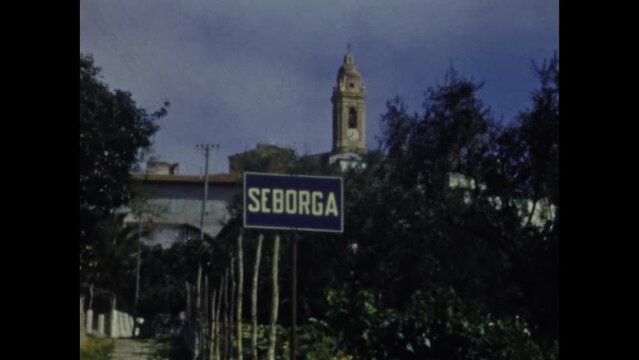 Italy 1958, Seborga village view