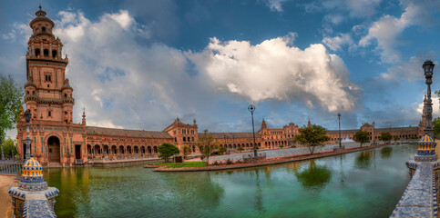Obraz premium Plaza de España in the city of Seville, Andalusia, Spain.