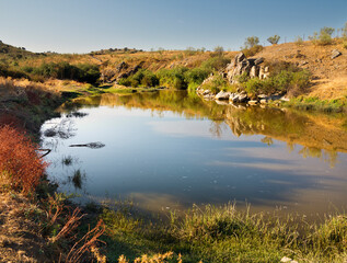 Rio Bodión en Badajoz. España.