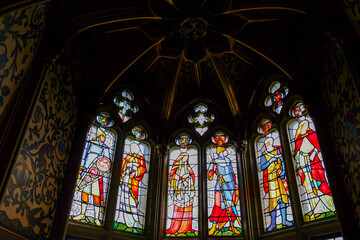 Inside of Cardiff Castle in the UK