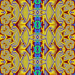 3d effect - abstract geometric fractal pattern