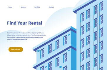 Rental Service Landing Page