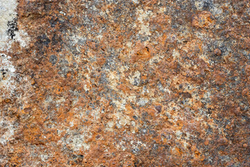 Abandoned old iron sheet with heavy rust texture for background