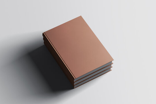 Maquete de livro A4 de capa dura branding mockup 3d