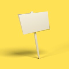 yellow sticky note with push pin