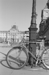 Bike in front of Louvre