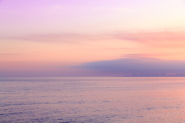 landscape at sea sunset