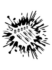 Tropfen Farbklecks Mischpult 