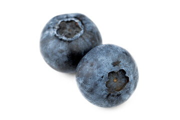 Blueberry. Ripe blueberry on white isolated background.