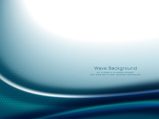 Abstract blue wave design elegant background