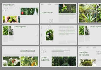 Green Minimal Presentation Layout