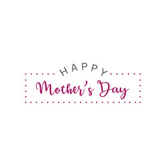 Happy Mother's Day. Vector illustration