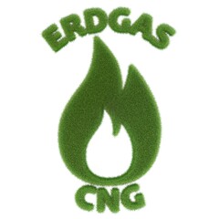 grünes Erdgas Symbol 