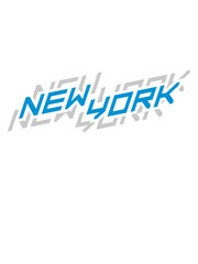Schriftzug New York 